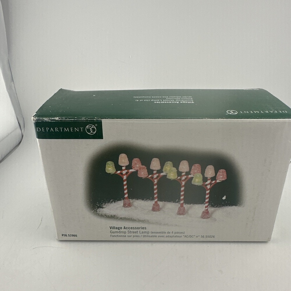 Dept. 56 Village Gumdrop Street Lamps #52966 Set of 4